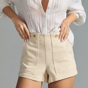 Anthropologie The Kit High-Rise Utility Shorts by Pilcro